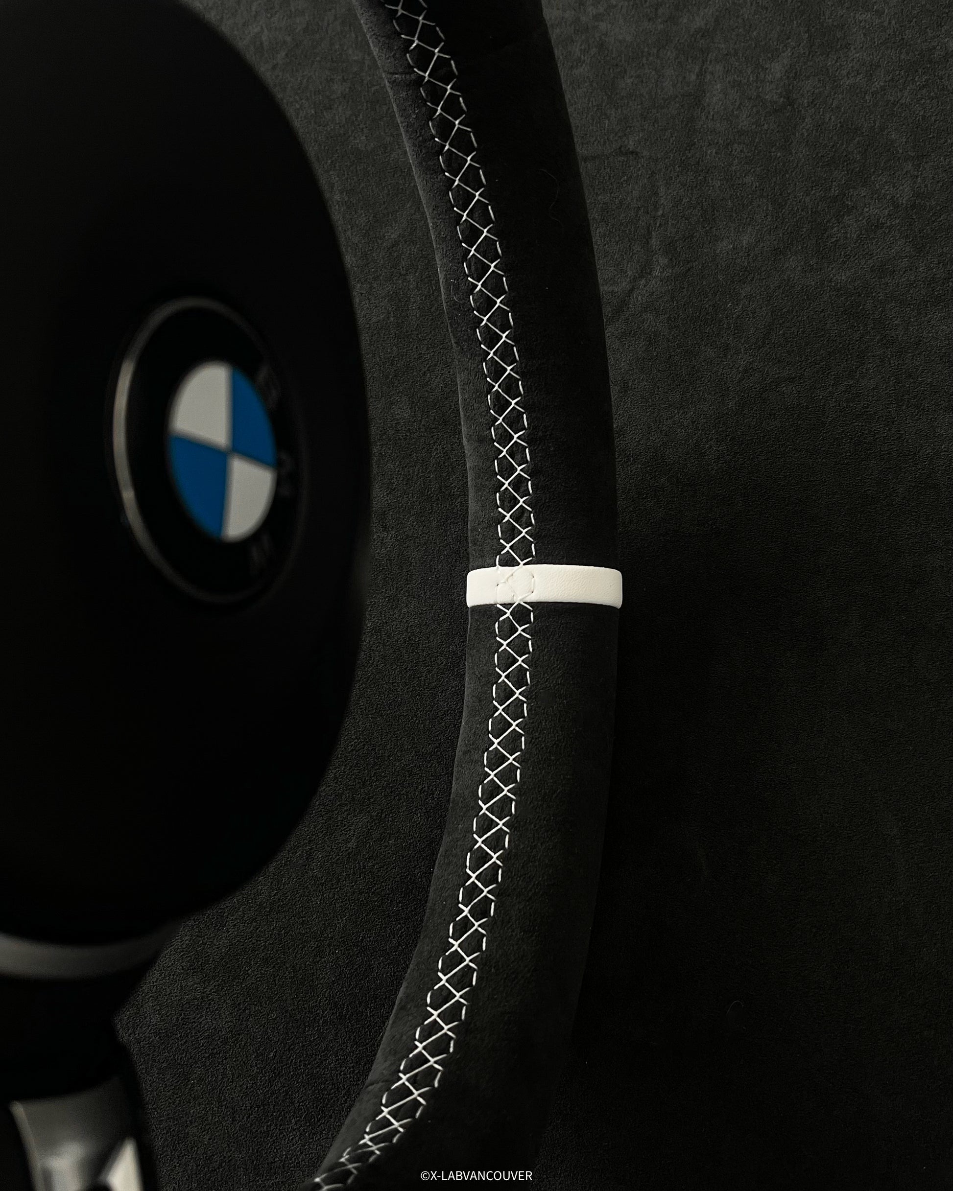 BMW F8X ALCANTARA STEERING WHEEL UPHOLSTERY SERVICE - X-LAB